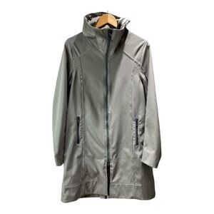 lululemon athletica Women's Light Gray Long Zip Trench Coat